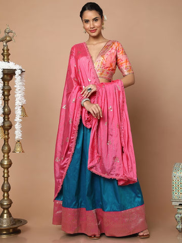 Pink Chiffon Dupatta